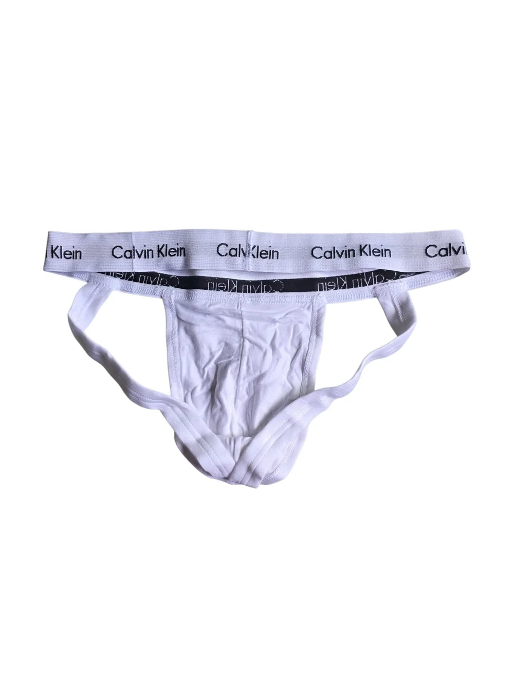 New Calvin Klein Men’s White Jockstrap Size L